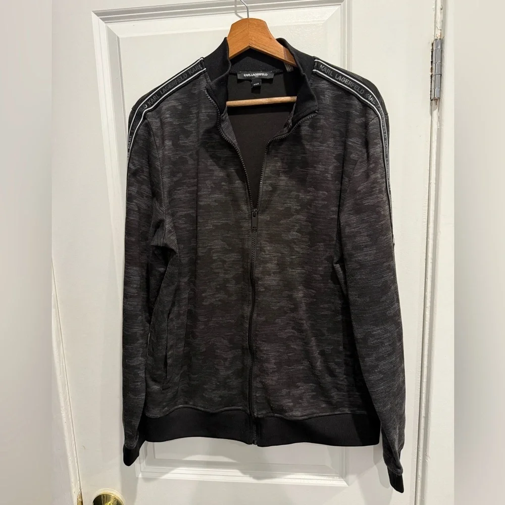 Karl Lagerfeld Charcoal Textured Jacket